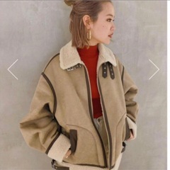 SLY オーバーサイズ B3 ジャケット　スライ　ムートンコート　アウターの画像