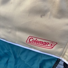 Coleman キッズスリムキャプテンチェア グリーン/ベージュの画像