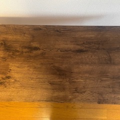 木目調折りたたみテーブルの画像