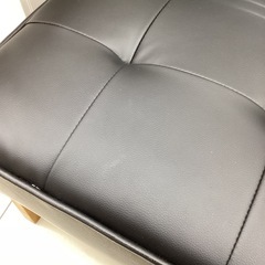2人掛けソファー ブラックの画像
