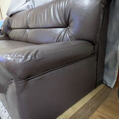 3人がけソファー(ブラウン)の画像