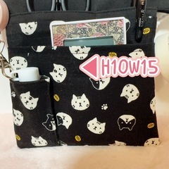 ナースポケット オーガナイザー シザーバッグ 猫柄  の画像