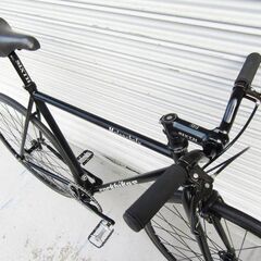 超美車 ROCK BIKES Melancholy ￥124,300- ロックバイクス メランコリー ロックバイク 極細 クロモリ ホリゾンタル シングルスピード ピスト トラックレーサー wコグ フィクスドバイク フラットバー ロードバイクの画像