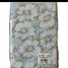 【新品・未使用】衿付ガーゼ毛布カバー　145×205 綿100 寝具 花柄の画像
