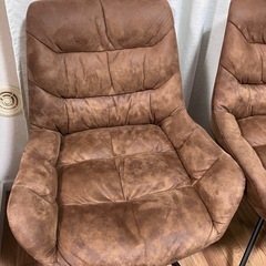 【マナベ】ダイニングチェア　回転　ヴィンテージ加工　椅子　の画像