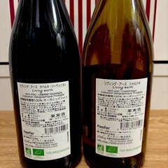 オーガニックワイン　　2本の画像