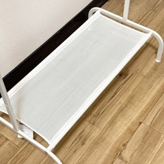 ハンガーラック ホワイト 美品 IKEAの画像