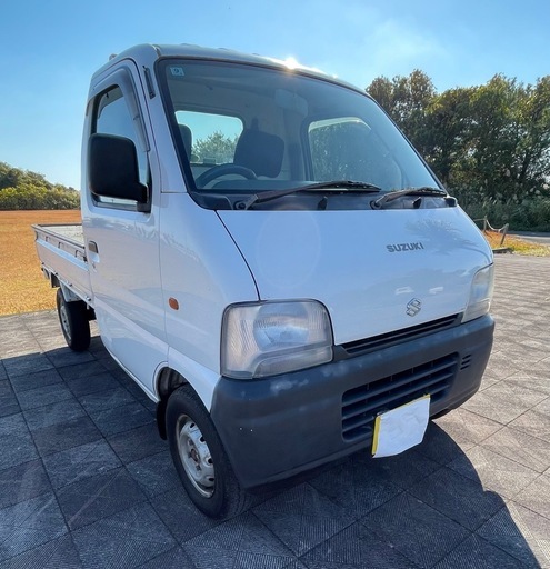 スズキキャリー　5MT 　車検2年付　値下げしました。　エアコン　低走行　車検長い　修復歴無し　軽トラ スズキキャリー☆ 車検長い令和9年9月☆ 諸費用法定費用リサイクル