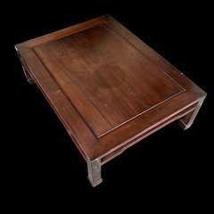 ローテーブル　wooden low tableの画像