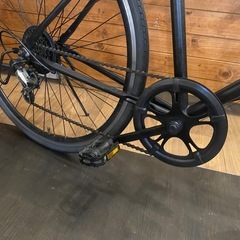 年末セール！防犯登録無料！【クロスバイク】ブラック　6速の画像