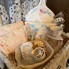 花柄中古雑貨おまとめセットの画像