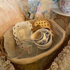 花柄中古雑貨おまとめセットの画像