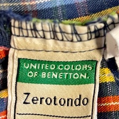 イタリア製　ベネトン　ロンパース　デニム生地　サイズ90cmの画像