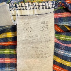 イタリア製　ベネトン　ロンパース　デニム生地　サイズ90cmの画像