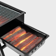 全新未使用 ポータブル炭火バーベキューグリル　炭を引き出して追加できる構造で、美味しさが止まらない！の画像