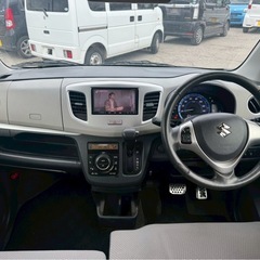 【支払総額19.8万円】h28年式ワゴンR 車検令和9年2月 修復歴なし 機関良好 内外装良好 TV ワンオーナー レーダーブレーキサポート 高年式軽自動車 即日納車ok！の画像