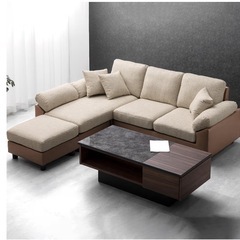 洗えるカバー付きソファさんにんかけ3-4人掛けの画像