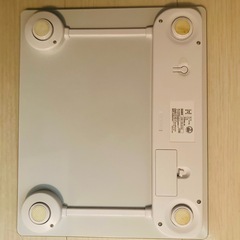 電池付き体重計　ドリテック 体重計 ボディスケール グラッセ ホワイト BS-159　　の画像