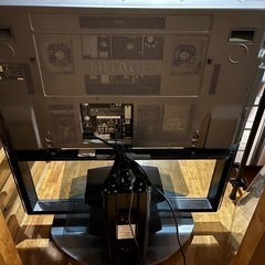 日立 HITACHI プラズマテレビ W42P-HR9000 42型 2006年製 動作確認済　電動回転スタンド付きの画像