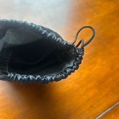 リボン付きツイードスリッパ 黒の画像