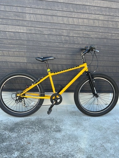 ハマー26✖️3.0極太タイヤマウンテンバイク、イエロー、美品、シマノ6