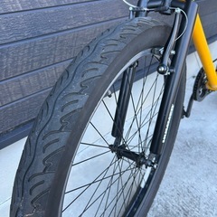 ハマー　26✖️3.0極太タイヤ　マウンテンバイク、イエロー、美品、シマノ6段変速の画像