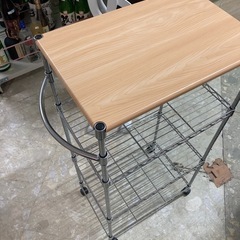 4段木製天板付き　スチールラック　リサイクルショップ宮崎屋　住吉店25.12.20の画像