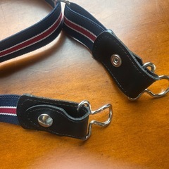 ネイビー ストライプ 　ゴムベルトの画像