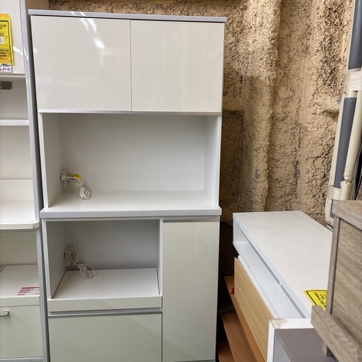 【ドリーム川西店御来店限定】☆ジモティー見たよ♪割引☆土井インテリア　2枚扉食器棚　クリーニング済み 【2125560000042577】