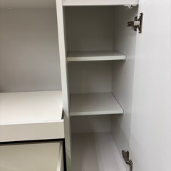 【ドリーム川西店御来店限定】☆ジモティー見たよ♪割引☆土井インテリア　2枚扉食器棚　クリーニング済み 【2125560000042577】の画像