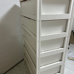 25日まで！アイリスオーヤマ　ウッドトップチェスト6段 の画像