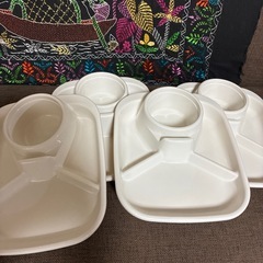 キャンプ用のお皿　4枚の画像