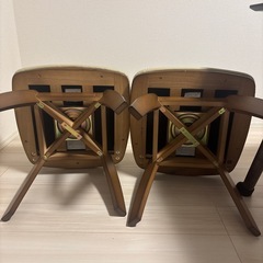 【二脚セット】ニトリ  回転式ダイニングチェア(リック GV MBR)の画像