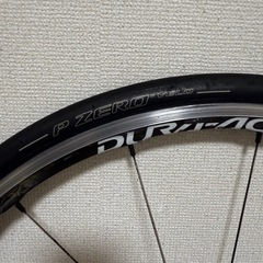 デュラエースカーボンホイールC24前後セット（クイックリリース、スプロケ付き）の画像