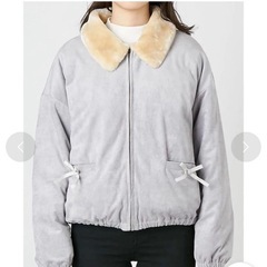 merryjenny メリージェニー アウター ブルゾン 黒 ブラックの画像