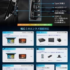 【新品】11.8インチ 2K QLED Android13ナビ 8GB RAM 256GB ROMの画像