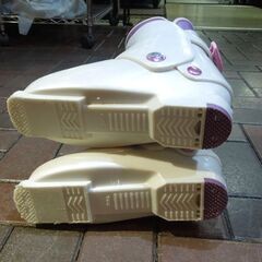 KAZAMA 24.0cm ジュニアスキーブーツ SPAX-3J 1バックル ホワイト×パープル スキー靴 札幌市 東区 新道東店の画像