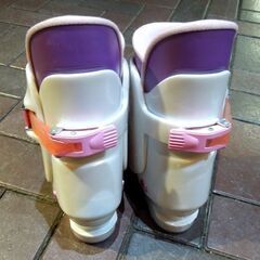 KAZAMA 24.0cm ジュニアスキーブーツ SPAX-3J 1バックル ホワイト×パープル スキー靴 札幌市 東区 新道東店の画像