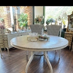 米国バーンハート ダイニングセット テーブル・チェア2脚の画像