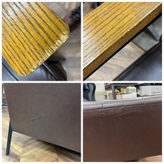 1185 NITORI ニトリ 2人掛けソファ ダークブラウンの画像