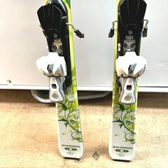 SALOMON スキー 140cm レディース グリーンの画像