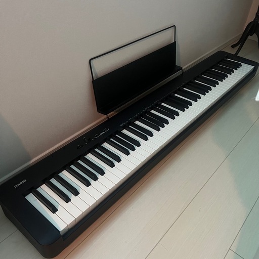 【美品】カシオCASIO 電子ピアノ　CDP-S105BK ハンマーアクション88鍵盤　