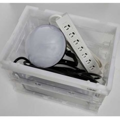 TRUSCO オリコン α折りたたみコンテナ スケルコン 20L 透明 TR-S20の画像