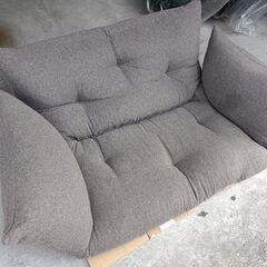 ローソファ　２人掛け　ブラウンの画像