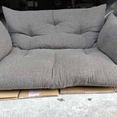 ローソファ　２人掛け　ブラウンの画像