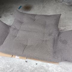 ローソファ　２人掛け　ブラウンの画像