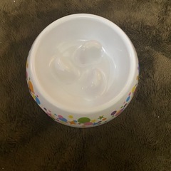 小型犬美品1回だけ使用しましたペット用早食い防止餌入れの画像