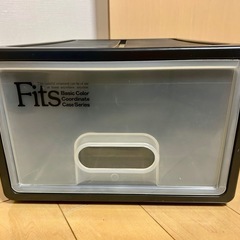 武蔵小杉★Fits 天馬 収納ボックス フィッツケース ブラック 衣装ケース  Sサイズの画像