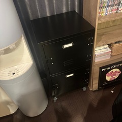 東谷(Azumaya-kk) ブラック W39×D37×H75cm チェスト 2段 TPN-30BKの画像