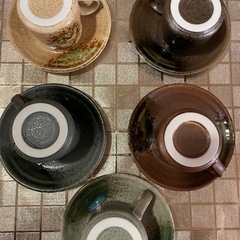 美濃焼★ティーカップ＆ソーサ5セット★美品の画像